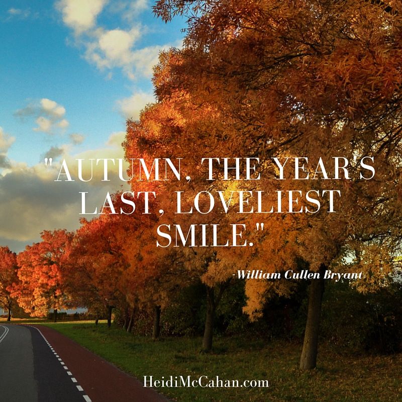 Almost Wordless Wednesday: Happy Fall - HeidiMcCahan.com